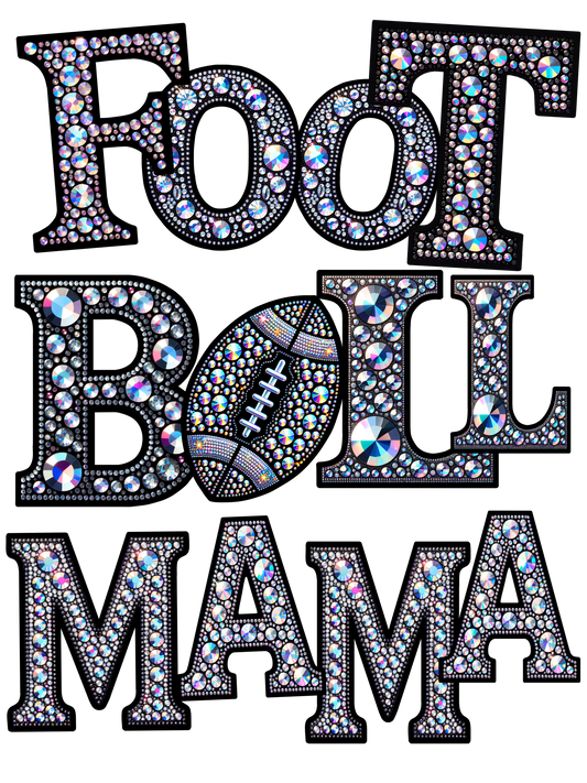 Football Mama Diamond DTF Print